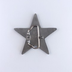 Vintage Style Red Enamel Star Belt Buckle Boucle de ceinture Stock in the US
