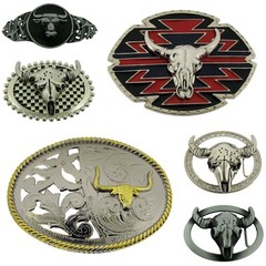 Texas Longhorn Bull Belt Buckles Mens Gold Silver Metal Western Cowgirl Cowboy