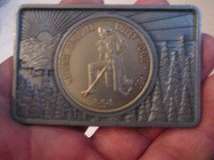 1950 NATIONAL JAMBOREE VALLEY FORCE COIN MEDALLION BELT BUCKLE – GW5