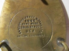 Vintage 1991 ROCKY MOUNTAIN BRAKE BELT BUCKLE Solid Brass Casper Wy/Elko NV