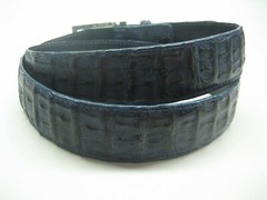 GENUINE HORNBACK CROCODILE BELTS 1-3/8&Prime; WIDE, AND SILVER 925 SOLID BUCKLE U.S.A.