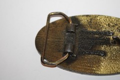 Vintage Army Brass Tone Belt Buckle Outstanding Support Recruiting 3.75”