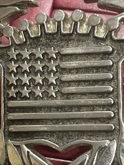 Cadillac Logo Belt Buckle Famous Stars and Straps Chrome Excellent Condition