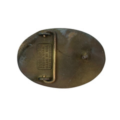 Vintage Bomac Drilling Provo Utah DynaBuckle Bronze Metal Belt Buckle