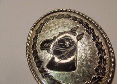 Bridled Horse Head Equestrian Oval Belt Buckle Made in USA