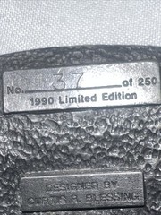 1990 Presidential Safety Award for Joslin Hides and Leather Buckle # 37 Of 250