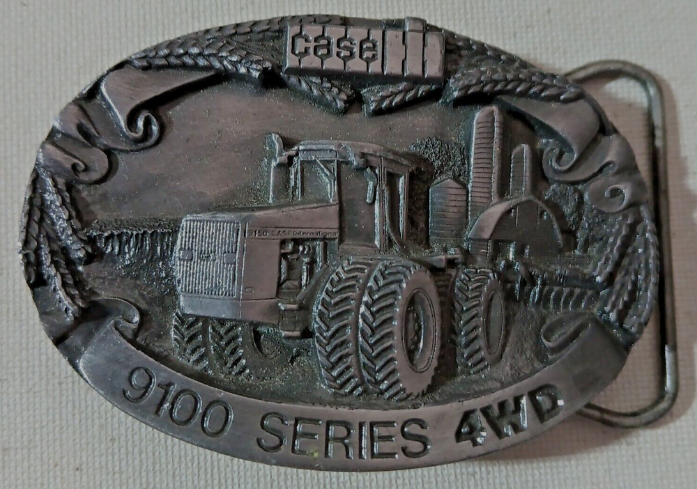 Case IH 9100 Series 4WD Tractor 1987 Limited Edition Pewter Belt Buckle