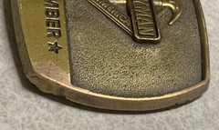 HANDYMAN CLUB OF AMERICA 1996 Bronze Belt Buckle