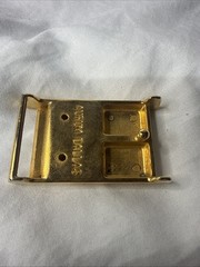 Vintage Aurum Dallas Christian Fish Interchangeable Belt Buckle Gold Tone