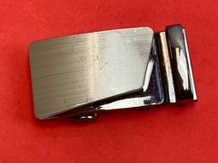 Wide Heavy Silver And Black Color Dress Replacement Belt Buckle