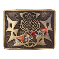 Scottish Kilt Belt Buckle Celtic Knot Thistle High Quality Antique Finish