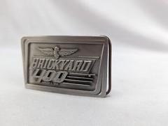 Belt Buckle Brickyard 400 – 1998-New #217 of 400, Siskiyou Buckle, Co, Pewter