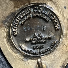 Heritage Mint Ltd Virginia Statehood 1776 Belt Buckle serial number NI1073 brass