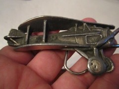 VINTAGE PROPELLER AIR PLANE BELT BUCKLE – HEAVY – GW13