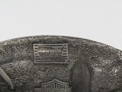 Harley Davidson Vintage Eagle Biker Belt Buckle Lord of Asphalt 1992 Baron USA