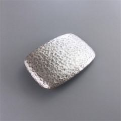 Vintage Silver Plated Hammer Forged Rectangle Belt Buckle also Stock in the US