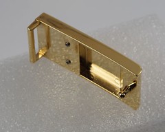 1 inch(25mm) Plate Belt Buckle(metal) (#44A) Shiny Gold Color NEW