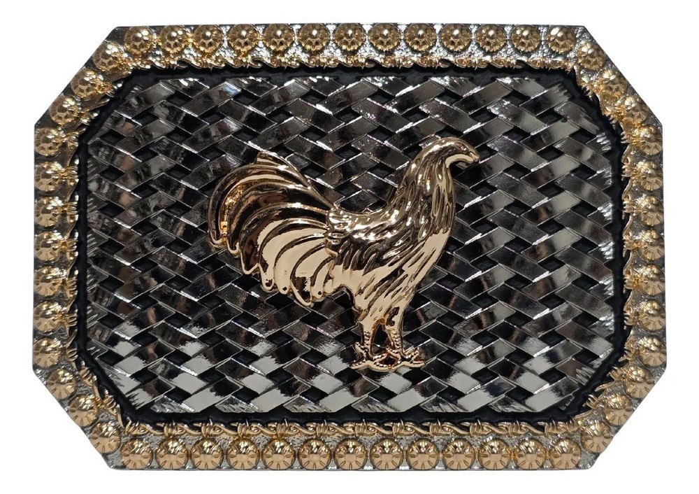 Mexican Gallo Chicken Charro Cowboy Belt Buckle Hebilla Vaquera Made In Mexico