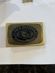 Jack Daniels Old No. 7 Tennessee Whiskey Solid Brass Belt Buckle