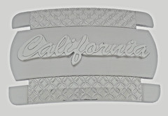 Vintage State of California Belt Buckle Silver Metal Men Western Cowboy Rodeo