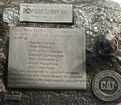 Vintage NOS CAT Road Builders Belt Buckle Caterpillar Heavy Equipment 1992