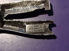 1980 Bergamont Brassworks Vice Grip Buckle « Mr. Fix It » Delevan Wisconsin