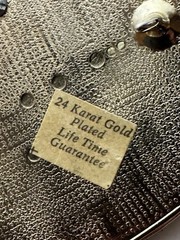 24k GOLD PLATED VINTAGE BELT BUCKLE RARE
