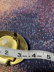 Vtg 70s Gold Metal Oval Engraved Longhorn Steer Head Western Belt Buckle