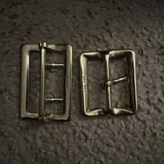 2X Vintage Solid Brass Belt Buckle Heavy Duty