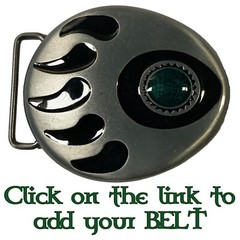 Bear Paw Claw Enamel Metal Belt Buckle Biker Native American Western Country USA