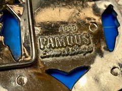 Vintage Cadillac Emblem Flag Chrome Color Belt Buckle Byfamous Stars And Straps
