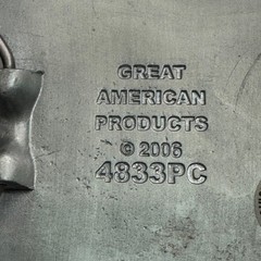 Great American Products 2006 Skull Belt Buckle Fashion Accessory Made in Mexico