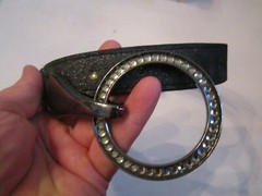 SIMON BELT BUCKLE AND BELT – SWAROVSKI CRYSTALS – JENKINS LEATHER – BBA – 27