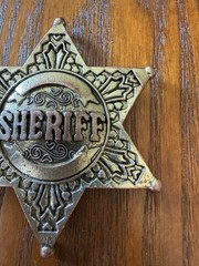 POLICE COPS SHERIFF LAW ENFORMENT WESTERN COWBOY Badge