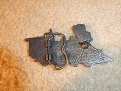 Vintage Brass Steam Locomotive Belt Buckle 4 1/4&Prime; Wide