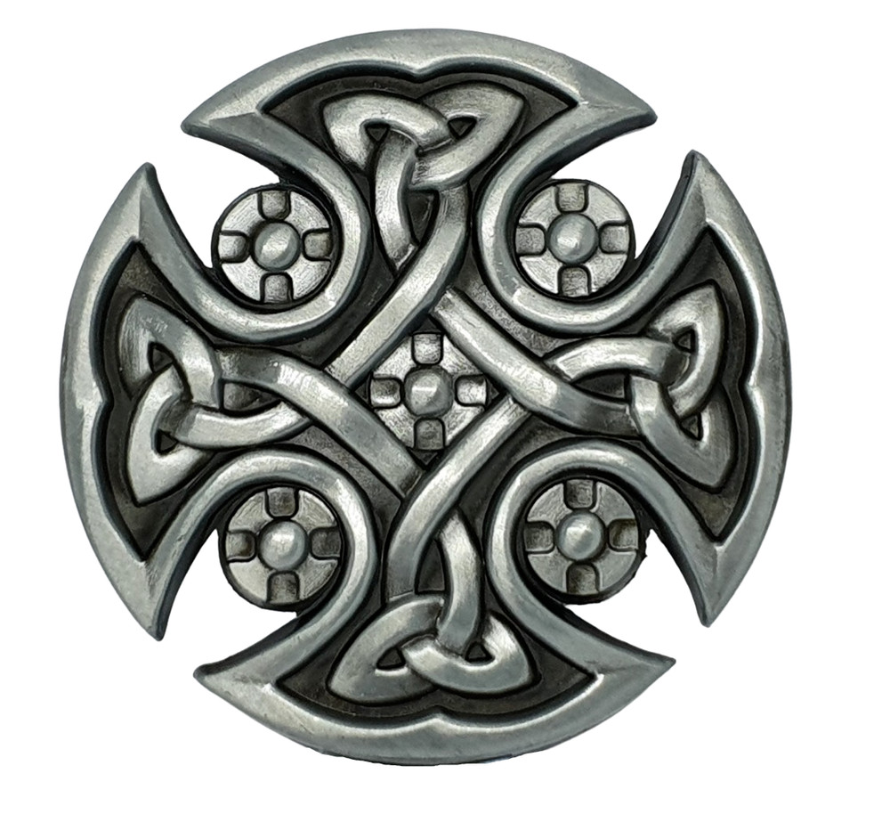 Celtic Knot Belt Buckle Shield Cross For 40mm Belt Pagan Norse Viking Gift Uk