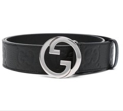 GUCCI Pre-Owned Joe Wide Leather Belt