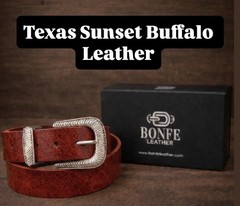 Fire Island Blue Claw Crab Buckle, By Bonfe Leather.