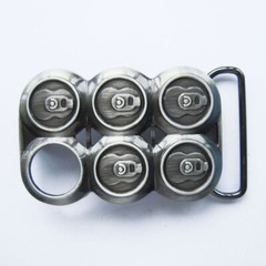 Beer 6-Pack Metal Novelty Belt Buckle