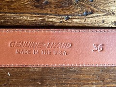 Horst Schrader James Reid Style Sterling Silver Belt Buckle 35-37-1.25-1”🦎✅