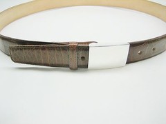Sterling silver 925 buckle w/30 MM Genuine Alligator belt size 32 to 44 U.S.A.