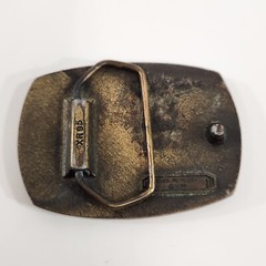 US Army Brass Belt Buckle Indiana Metal Craft 1980 XR95 United States Military