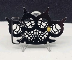 Body Rage Metal Belt Buckle Webbed Spike Design Halloween Cosplay Anime