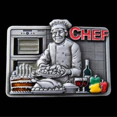 Belt Buckle Gourmet Chef Profession Hotel Restaurant Kitchen Culinary Chefs Buck