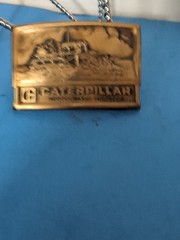 Vintage 70&rsquo;s Belt Buckle Caterpillar Cat Track Type Tractor Heavy Equipment Co