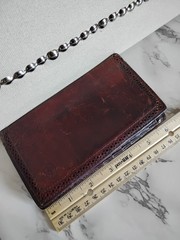 Ariat Leather Men&rsquo;s Rodeo Brown Wallet Western Checkbook Cover