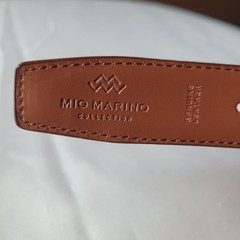 Mio Marino Men&rsquo;s Brown Leather Belt Size 44&Prime;