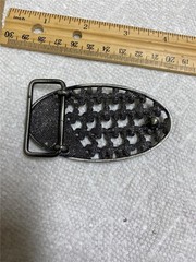 Harley Davidson Belt Buckle, Silver Tone Bedazzled