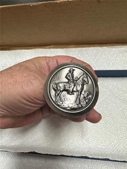 Vintage Great American Buckle Co Limited Edition Belt Buckle Cowboy on Horse