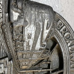 C&J Belt Buckle 1088 DIESEL & LOCOMOTIVE SCENE PEWTER Broadway Limited 1987